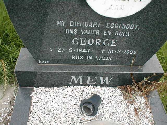MEW George 1943-1995