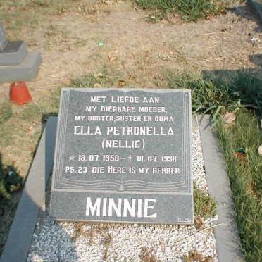 MINNIE Ella Petronella 1950-1998