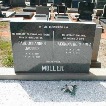 MÖLLER Paul Johannes Jacobus 1924-2001 &amp; Jacomina Dorethea 1926-1975