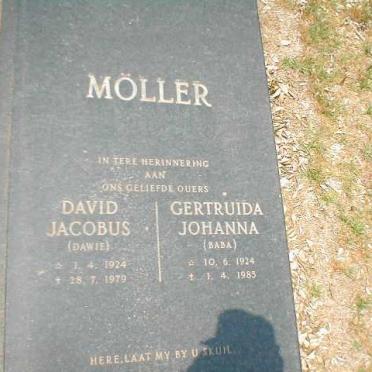 MÖLLER David Jacobus 1924-1979 &amp; Gertruida Johanna 1924-1985