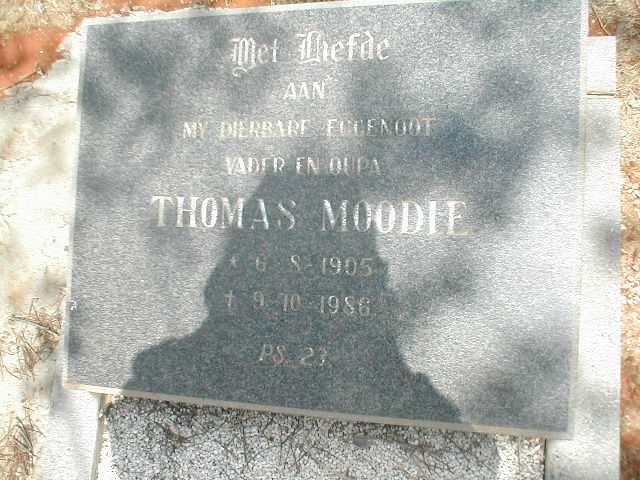 MOODIE Thomas 1905-1986