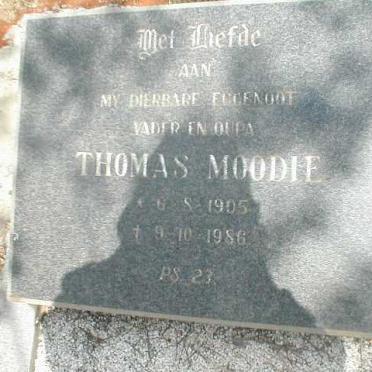 MOODIE Thomas 1905-1986