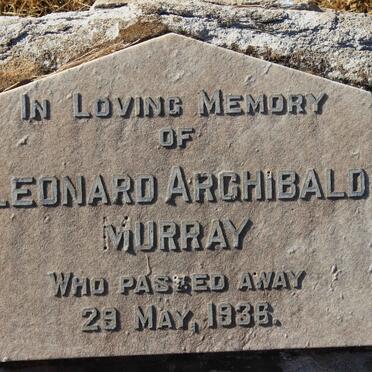 MURRAY Leonard Archibald -1936