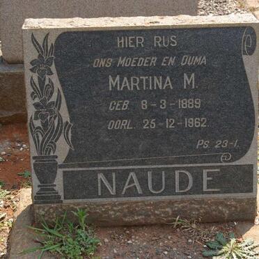 NAUDE Martina M. 1889-1962