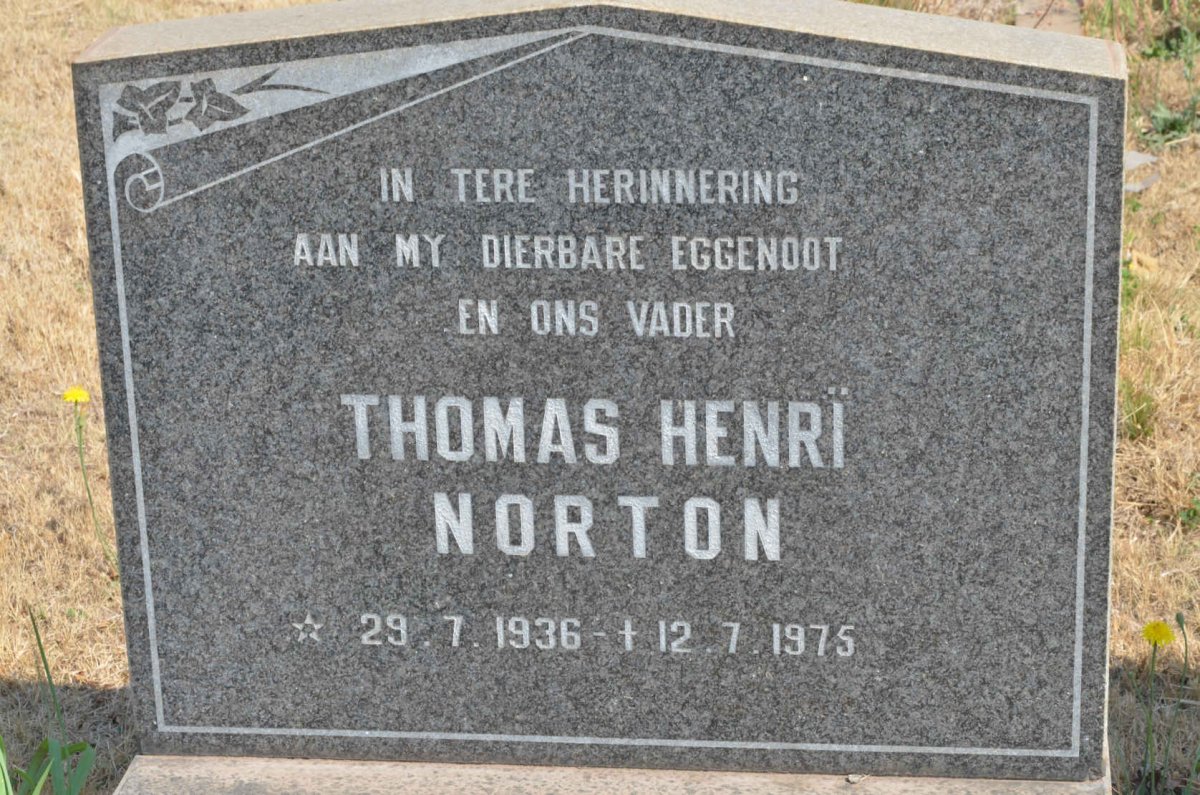 NORTON Thomas Henrї 1936-1975
