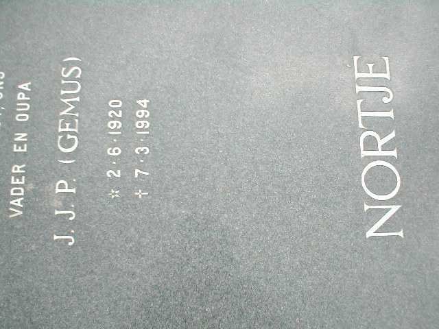 NORTJE J.J.P. 1920-1994