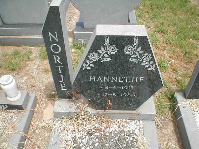NORTJE Hannetjie 1913-1980