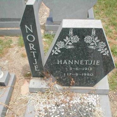 NORTJE Hannetjie 1913-1980