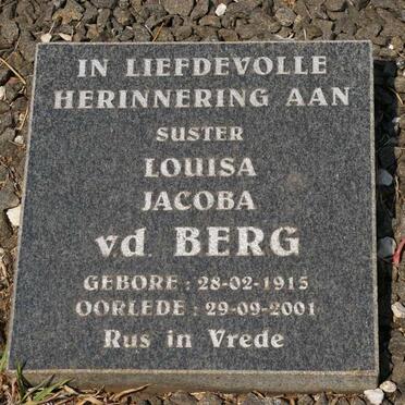 BERG Louisa Jacoba, v.d. 1915-2001