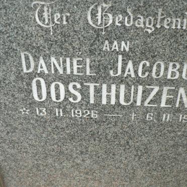OOSTHUIZEN Daniel Jacobus 1926-1982