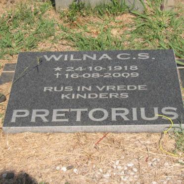 PRETORIUS Wilna C.S. 1918-2009