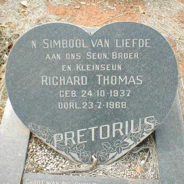 PRETORIUS Richard Thomas 1937-1968