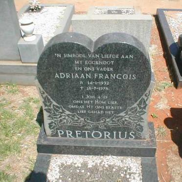 PRETORIUS Adriaan Francois 1932-1978