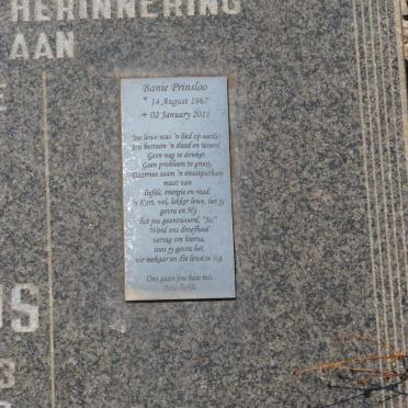 PRINSLOO Banie 1967-2011