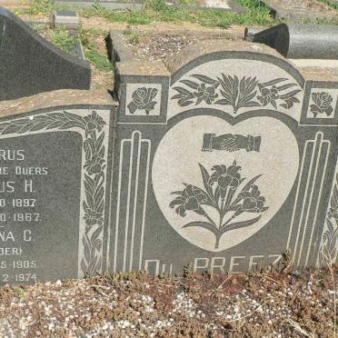 PREEZ Jacobus H., du 1897-1967 &amp; Johanna C. KEULDER 1905-1974 :: DU PREEZ Frieda M. 1951-1966