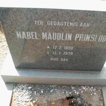 PRINSLOO Mabel Maudlin 1890-1976