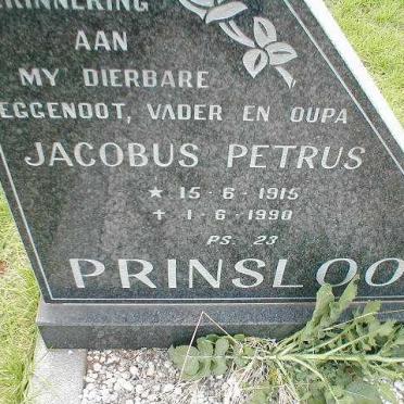 PRINSLOO Jacobus Petrus 1915-1990