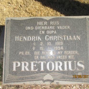 PRETORIUS Hendrik Christiaan 1919-1994