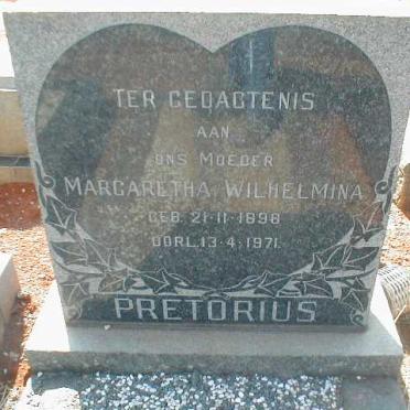 PRETORIUS Margaretha Wilhelmina 1898-1971
