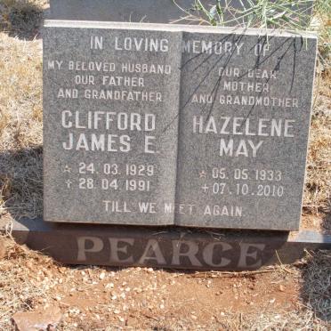 PEARCE Clifford James E. 1929-1991 &amp; Hazelene May 1930-2010