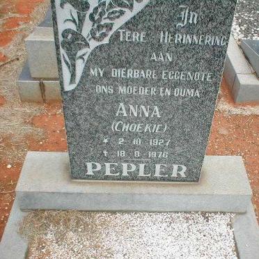 PEPLER Anna 1927-1976