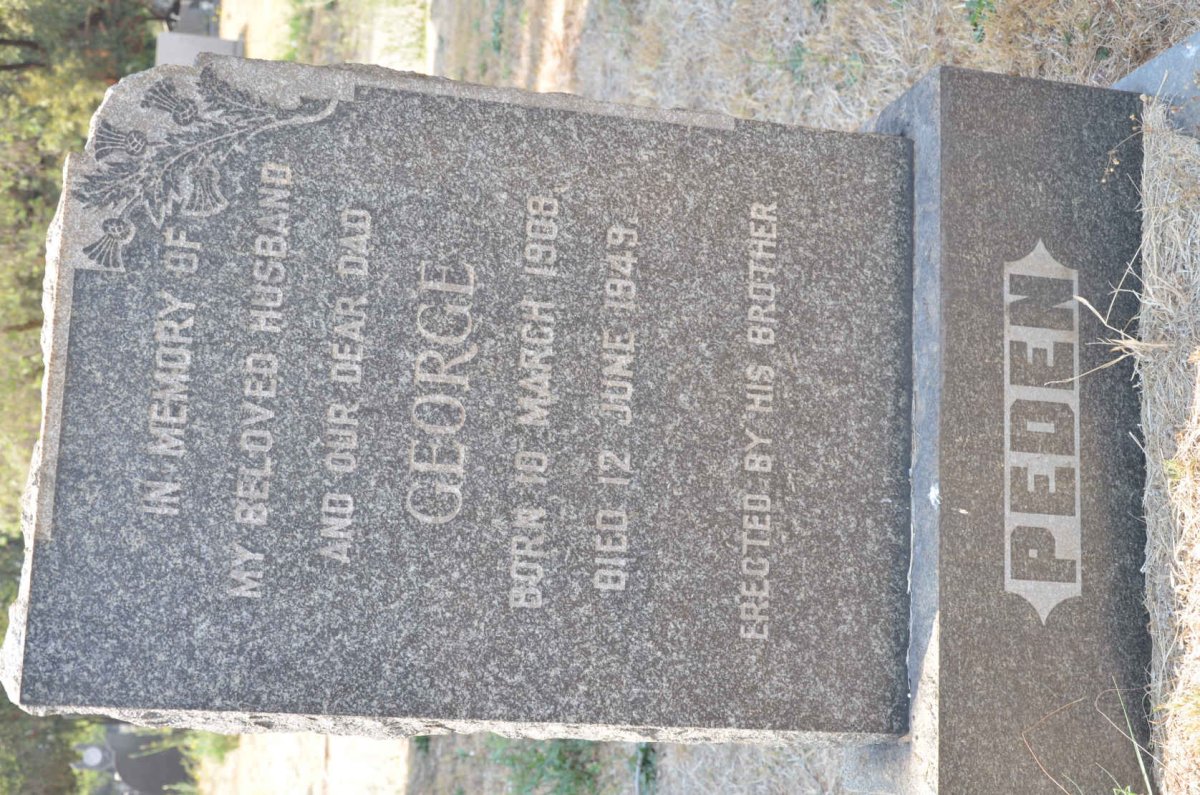 PEDEN George 1908-1949