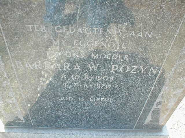 POZYN Barbara W. 1908-1970