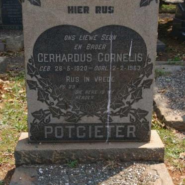 POTGIETER Gerhardus Cornelis 1920-1963
