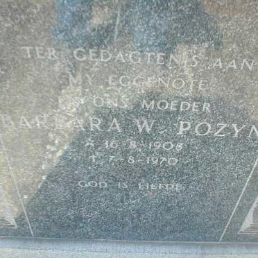 POZYN Barbara W. 1908-1970