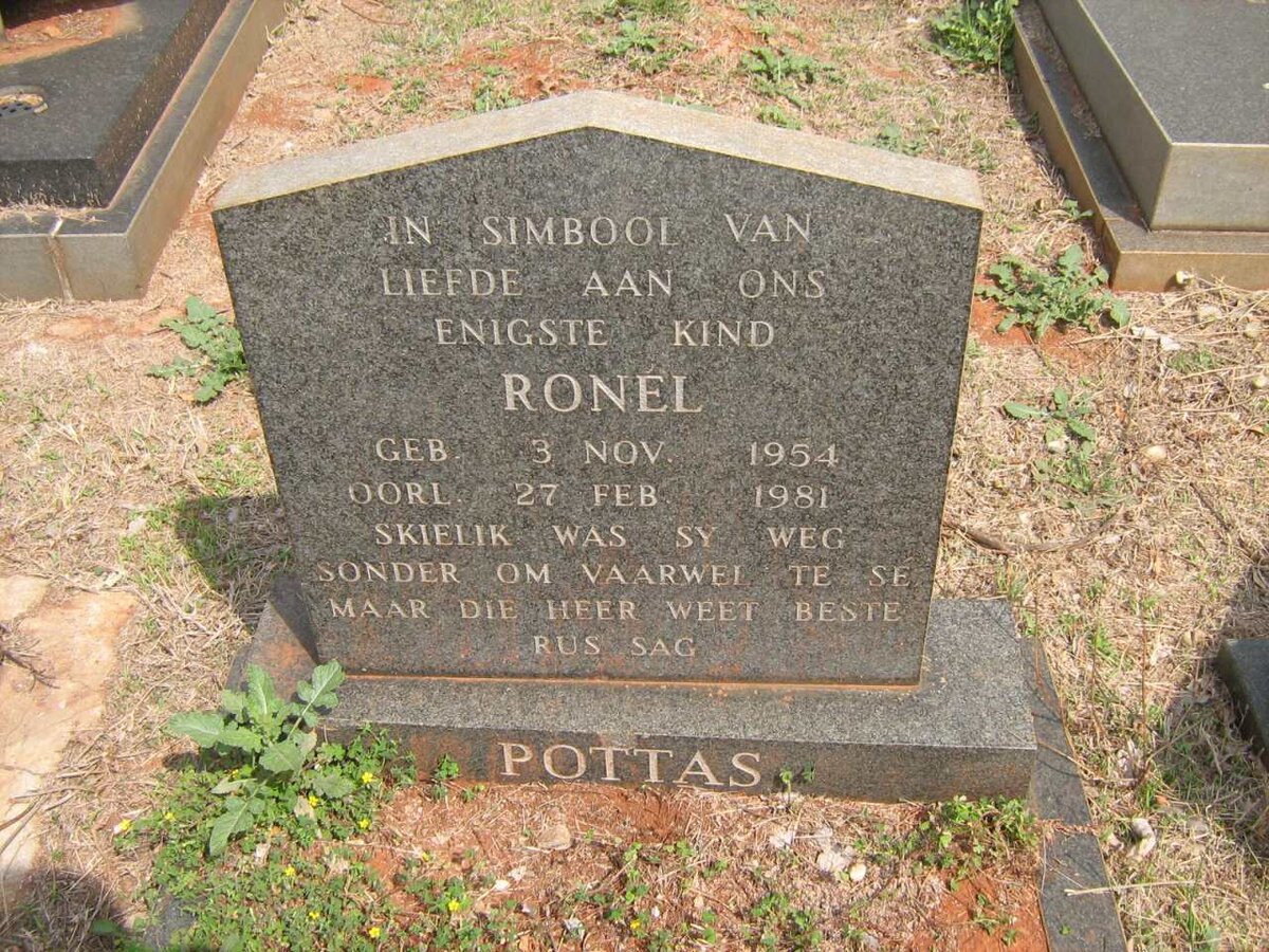 POTTAS Ronel 1954-1981