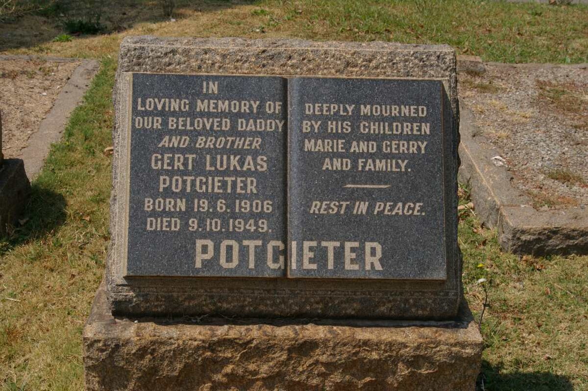 POTGIETER Gert Lukas 1906-1949