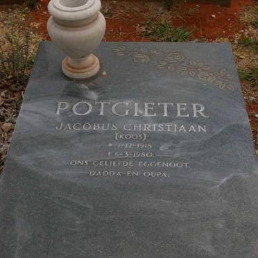 POTGIETER Jacobus Christiaan 1918-1980 &amp; Cornelia Johanna Elizabeth 1918-1993