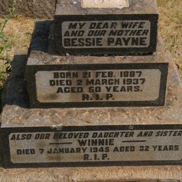 PAYNE Bessie 1887-1937 :: PAYNE Winnie -1945