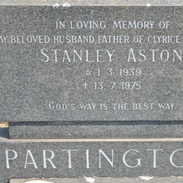 PARTINGTON Stanley Aston 1939-1975