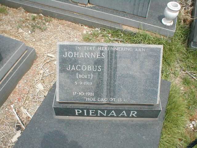 PIENAAR Johannes Jacobus 1919-1981