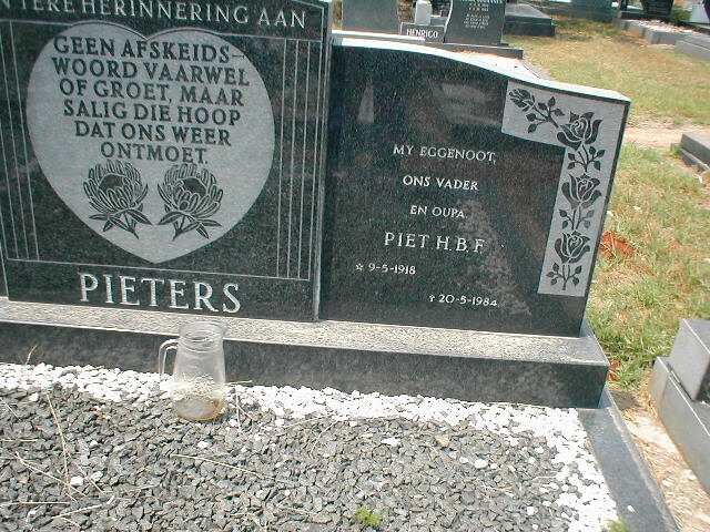 PIETERS Piet H.B.F. 1918-1984