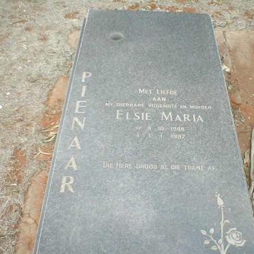 PIENAAR Elsie Maria 1948-1987