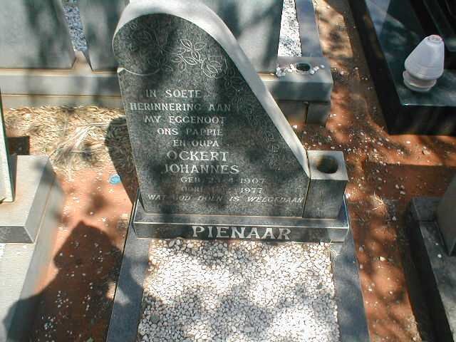 PIENAAR Ockert Johannes 1907-1977