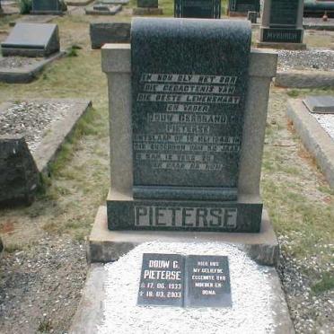 PIETERSE Douw Gerbrand -1948 :: PIETERSE Douw G. 1933 -2003