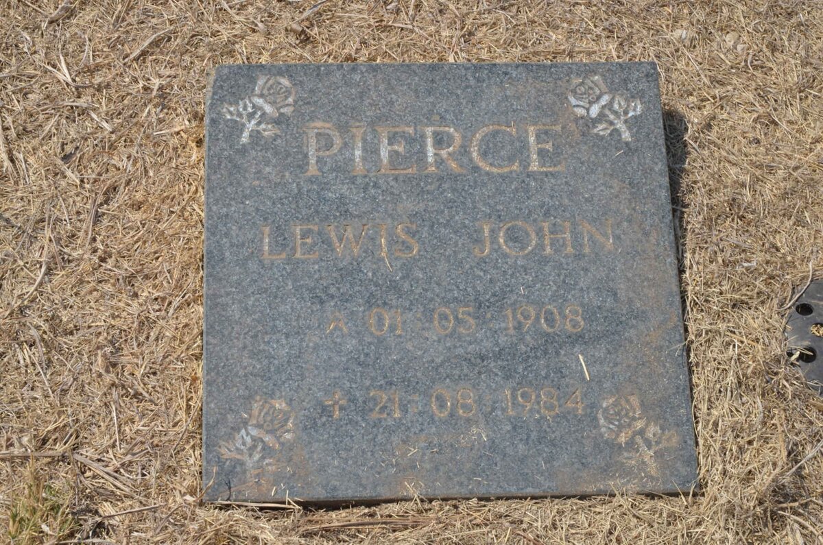 PIERCE Lewis John 1908-1984 &amp; Wilhelmina -1955