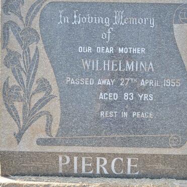 PIERCE Lewis John 1908-1984 &amp; Wilhelmina -1955