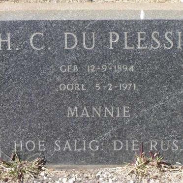 PLESSIS H.C., du 1894-1971