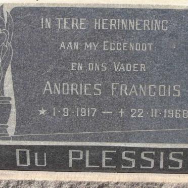 PLESSIS Andries Francois, du 1917-1968