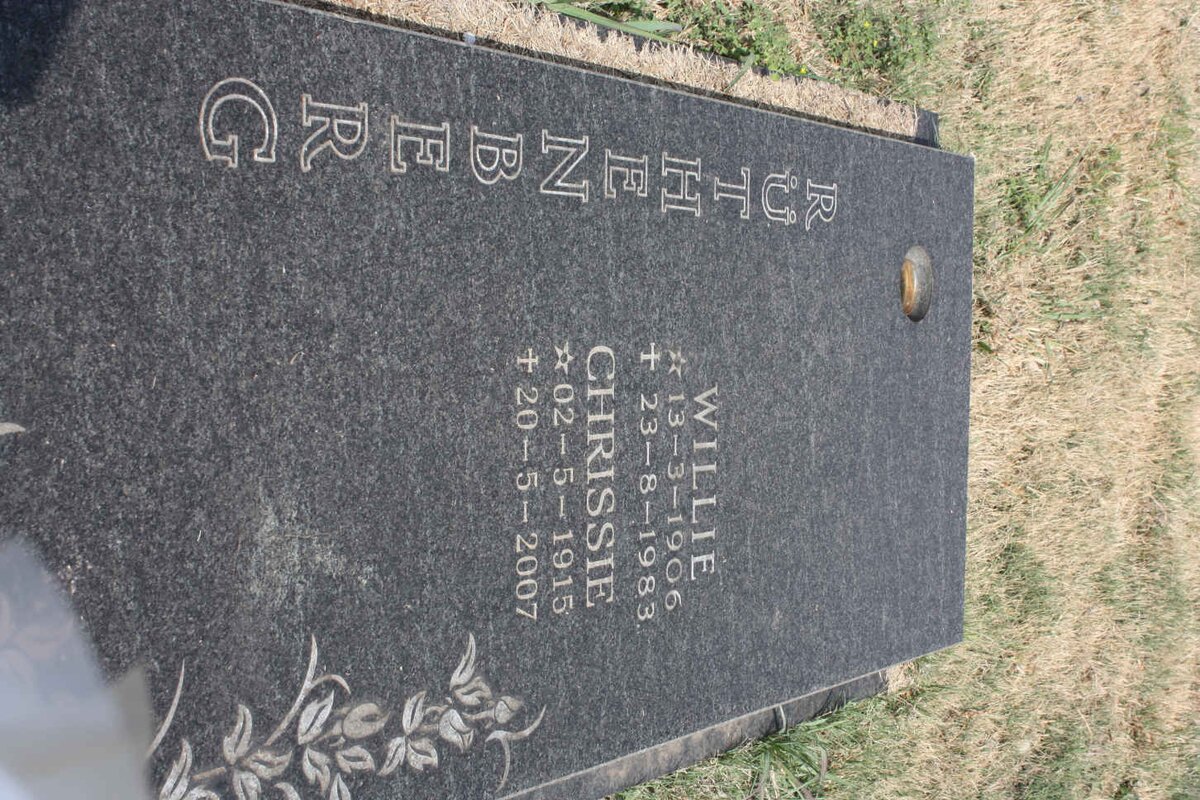 RUTHENBERG Willie 1906-1983 &amp; Chrissie 1915-2007