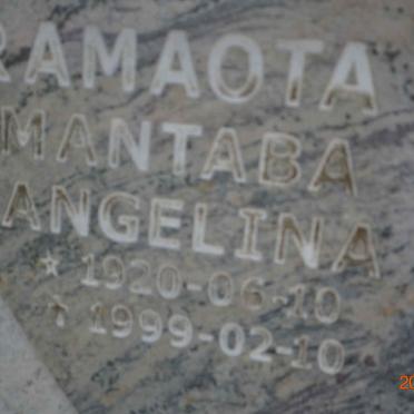 RAMAOTA Mantaba Angelina 1920-1999