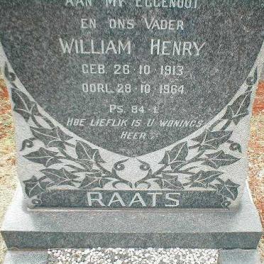 RAATS William Henry 1913-1964