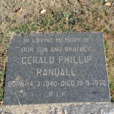 RANDALL Gerald Phillip 1940-1970