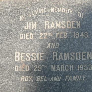 RAMSDEN Jim -1948 &amp; Bessie -1953