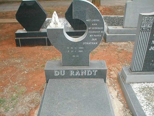 RANDT Jan Jonathan, du 1943-1987