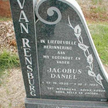 RENSBURG Jacobus Daniel, van 1935-1993